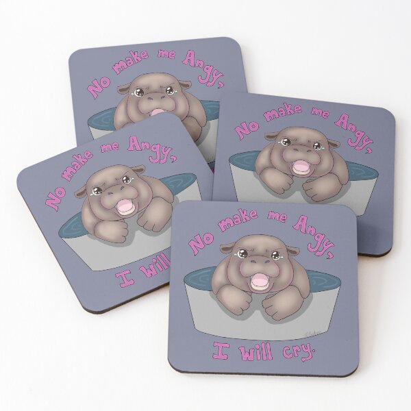 Item preview, Cute Pygmy Hippo  designed and sold by PyroAshes.