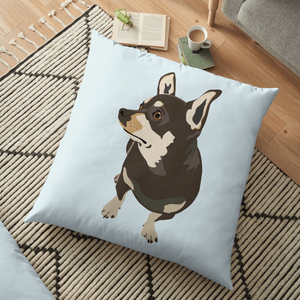 Hopeful Dog Floor Pillow