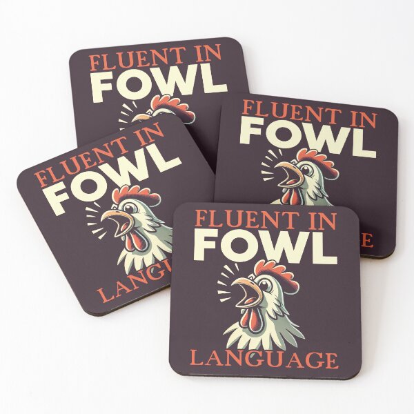 Item preview, Fluent in Fowl Language | Funny Chicken Humor designed and sold by Victor Shadehorn.