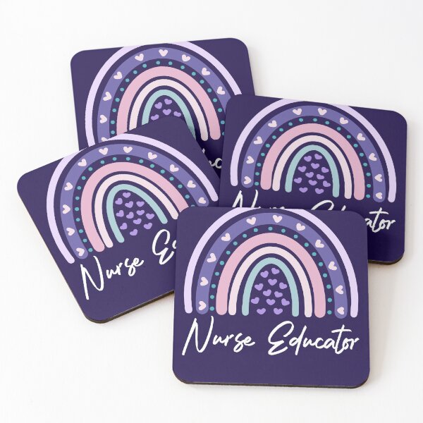 Item preview, Nurse Educator Boho Rainbow Heart Design for Nursing Professionals designed and sold by Victor Shadehorn.
