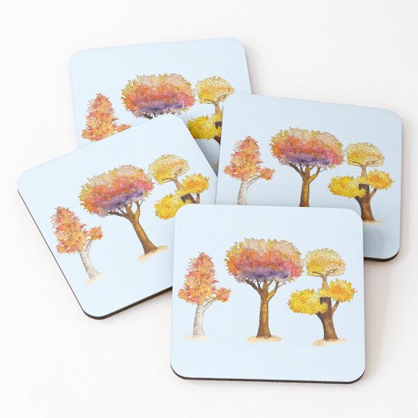 Item preview, Festive Fall Foliage Watercolor and Ink designed and sold by elisewied.