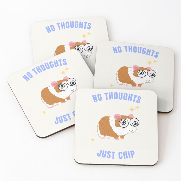 Item preview, No thoughts, just chip - Derpy Hamster Design designed and sold by WeirdCreatureCo.