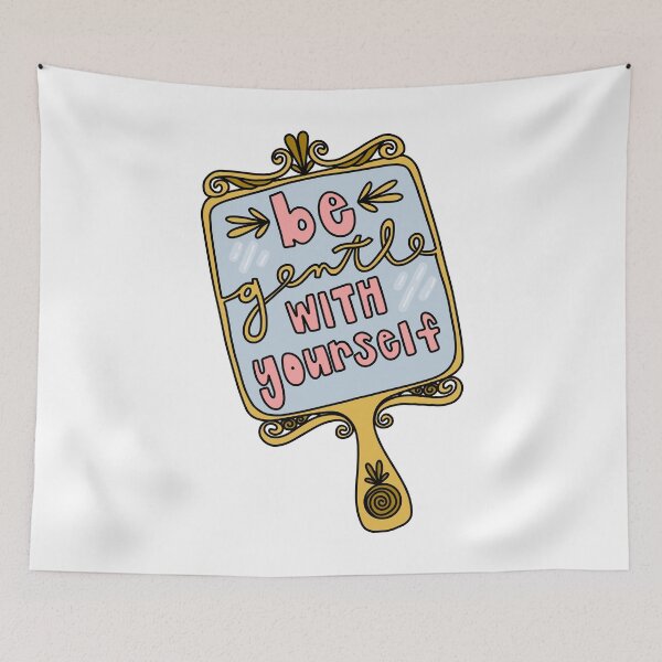 Item preview, Be Gentle With Yourself Hand Mirror designed and sold by GraceMakes03.