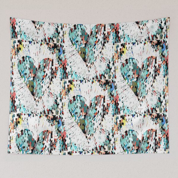 Item preview, Heart Bursting in Puzzle Pieces Art designed and sold by kristalcurt.