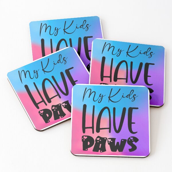 Item preview, My Kids Have Paws - Cute Pet-Themed Design with Vibrant Colors designed and sold by Fredster1966.