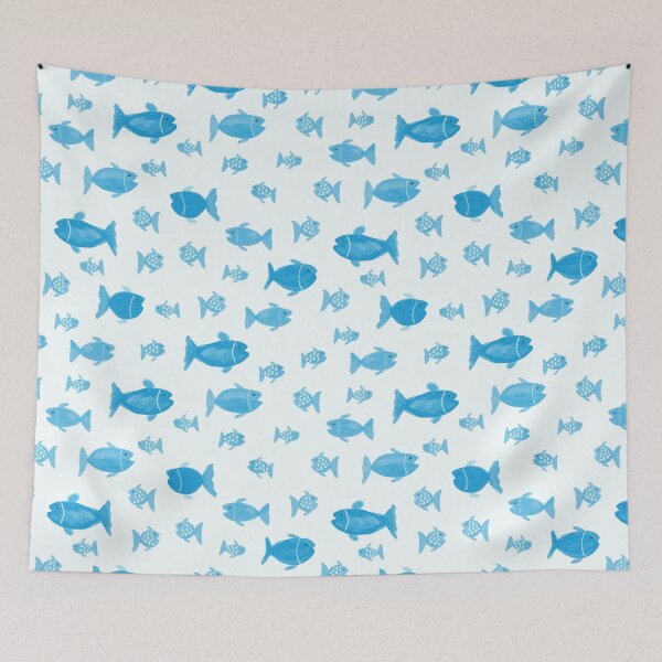 Item preview, Turquoise blue tuna fish  designed and sold by FrancesPoff.