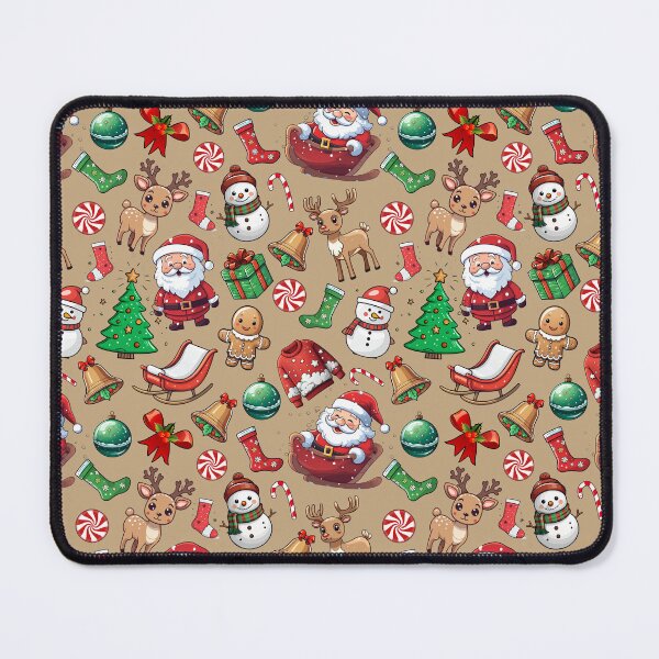 Item preview, Festive Icons Christmas Pattern designed and sold by SweetlanArt.