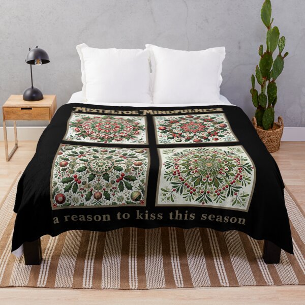 Item preview, Mistletoe Mindfulness: A reason to kiss this season, Grid designed and sold by wisebearmedia.