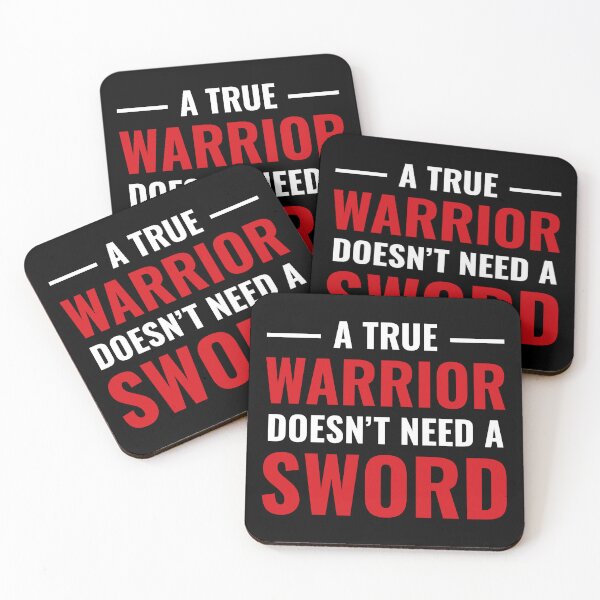 Item preview, A True Warrior Doesn't Need a Sword (Black BG) designed and sold by FilipeFerreira.