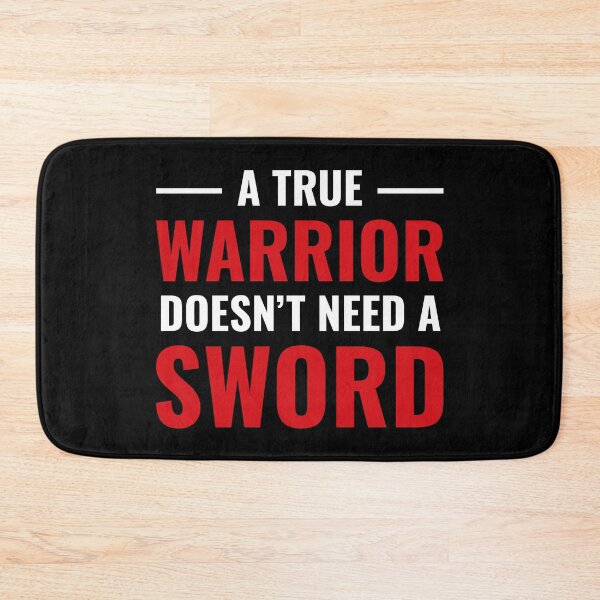 Item preview, A True Warrior Doesn't Need a Sword (Black BG) designed and sold by FilipeFerreira.