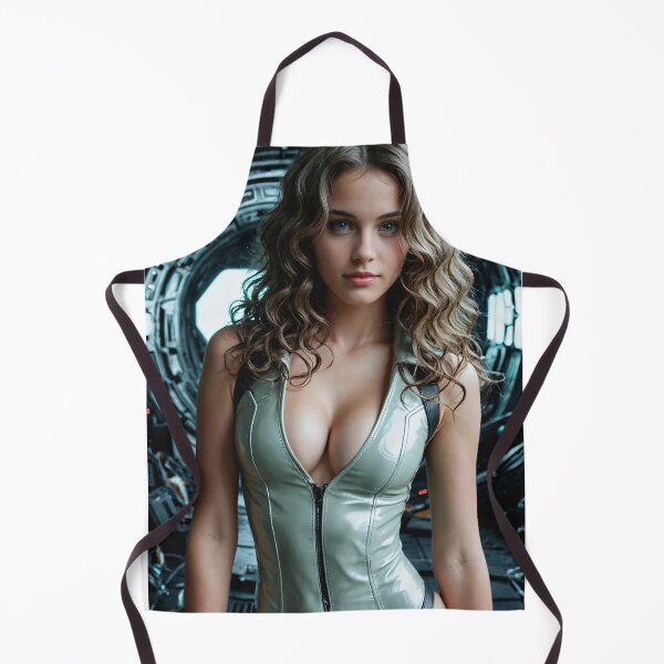 Item preview, Powerful Woman in Green Sci-Fi Suit designed and sold by SciFiGirls.