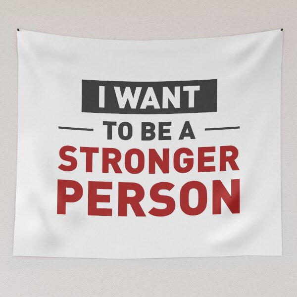 Item preview, I Want To Be a Stronger Person! designed and sold by FilipeFerreira.