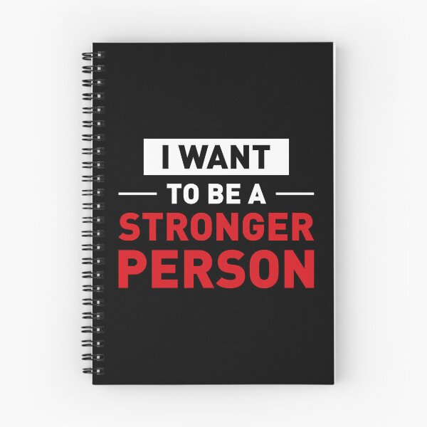 Item preview, I Want To Be a Stronger Person! (Black BG) designed and sold by FilipeFerreira.