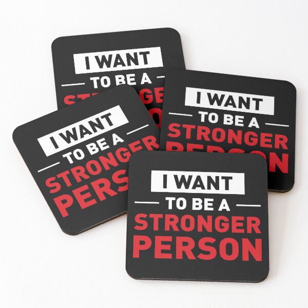 Item preview, I Want To Be a Stronger Person! (Black BG) designed and sold by FilipeFerreira.