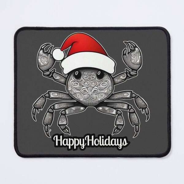 Item preview, Happy Holidays Antique Crab designed and sold by HauntedOpera.