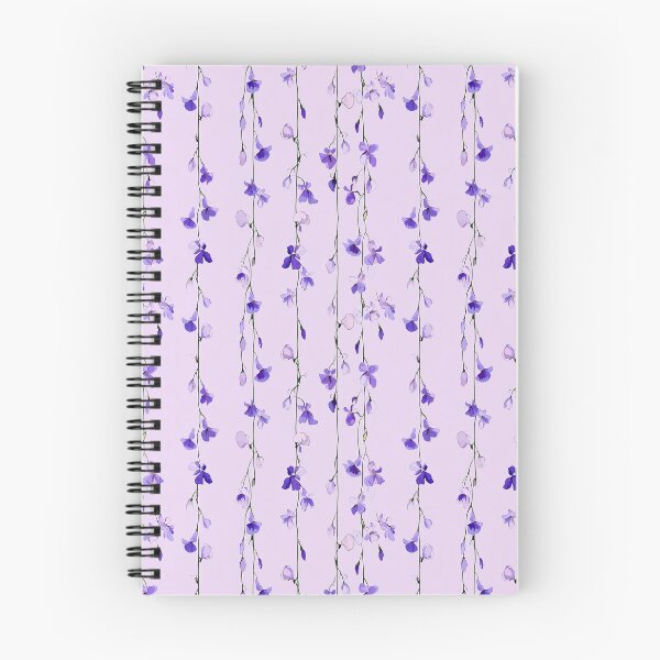 Aperçu de l'œuvre Floraison de février : iris et violettes à rayures élégantes créée et vendue par AstrologyOven.