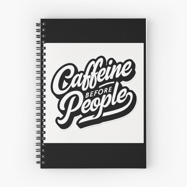 Item preview, Caffeine before people - Vintage Pop Art Meme designed and sold by Earth Nature Creations.