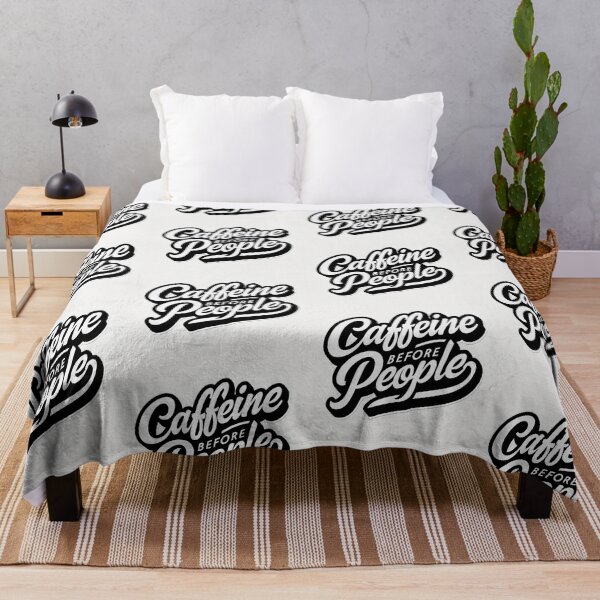 Item preview, Caffeine before people - Vintage Pop Art Meme designed and sold by Earth Nature Creations.