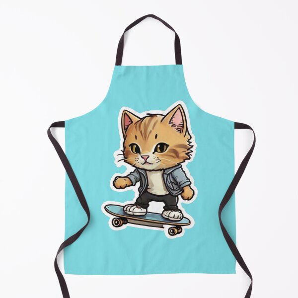 Item preview, Kitten Skateboarding #2 designed and sold by HauntedOpera.