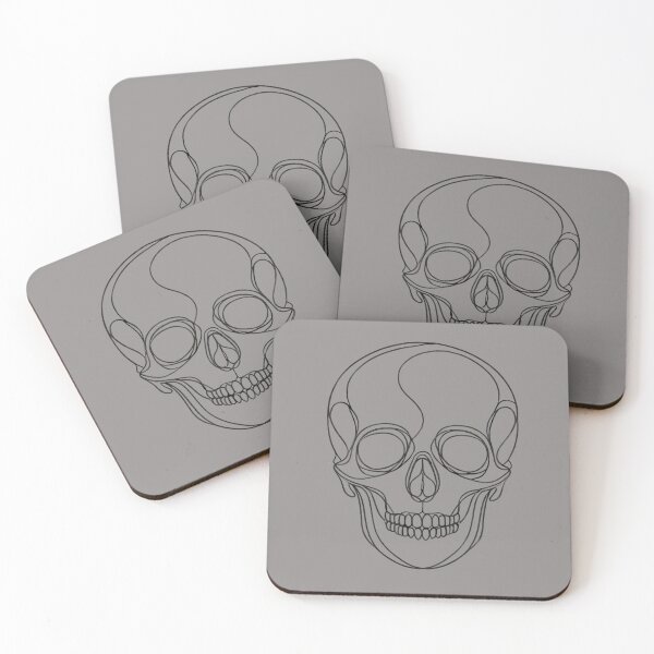 Item preview, Line Art Skull Grey designed and sold by Andrew Frelas.