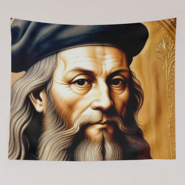 Item preview, Leonardo Da Vinci Portrait designed and sold by TheDarkWardrobe.