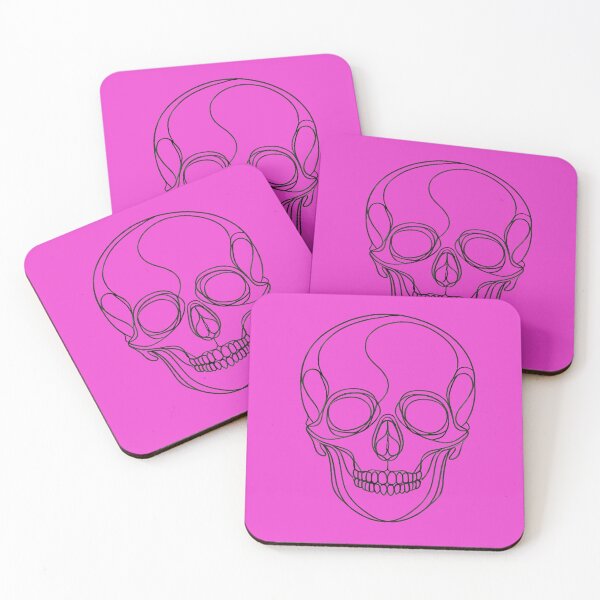 Item preview, Line Art Skull Pink designed and sold by Andrew Frelas.