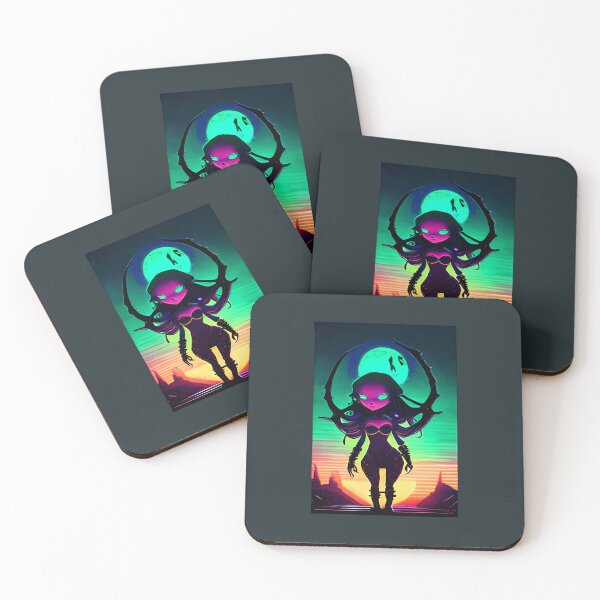 Item preview, Neon Monster Witch and Neon Moon designed and sold by Chubuter.