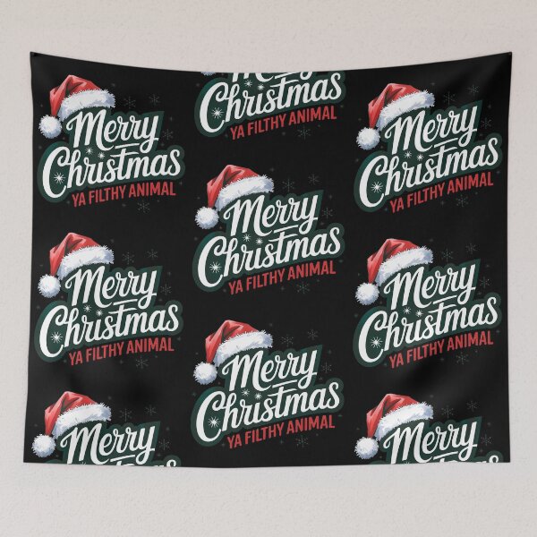 Item preview, Merry Christmas Ya Filthy Animal designed and sold by PlanetMarker.