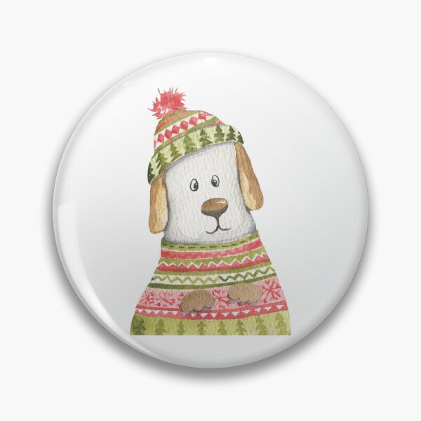 Item preview, Cute Watercolor Dog Wearing a Sweater designed and sold by PrancingPumpkin.