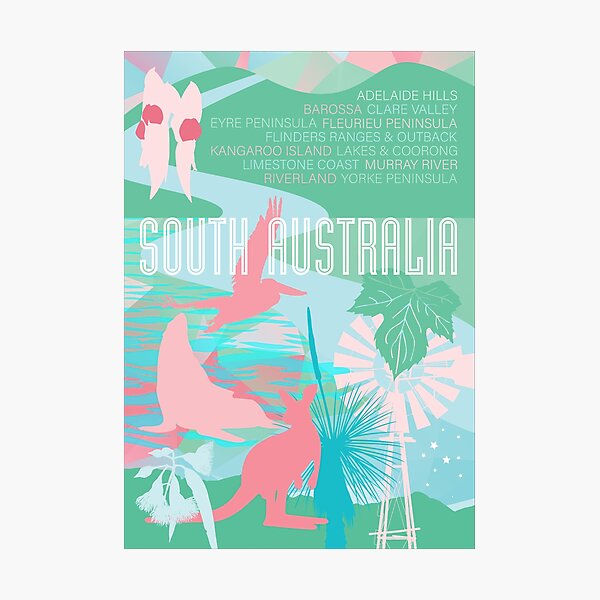 Item preview, South Australia State Regions designed and sold by blueidesign.