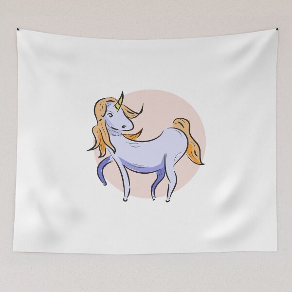 Item preview, Cute Unicorn Drawing designed and sold by karyalangit.