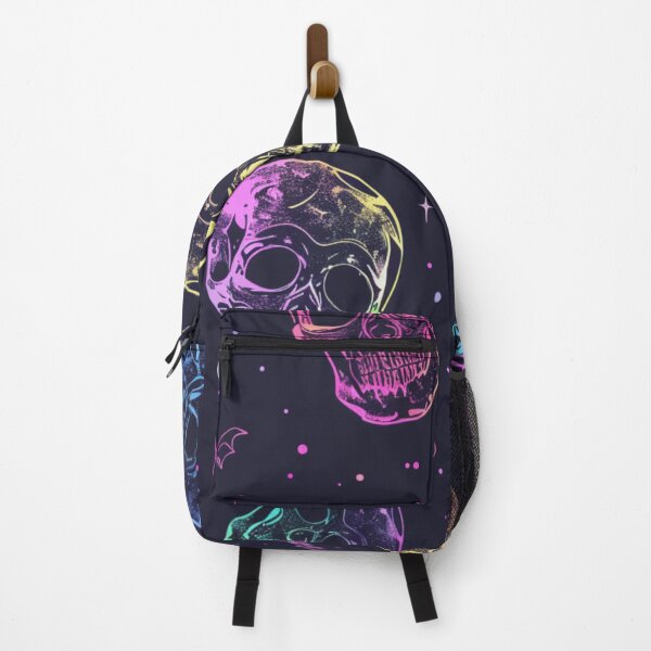 Item preview, Neon dark colourful laughing skull- Halloween gothic designed and sold by cocomelon168.