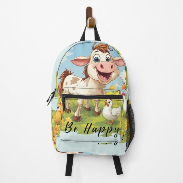 Vista previa del artículo con la obra «Manténgase saludable: encanto rústico con una vaca sonriente en el pasto», diseñado y vendido por LaladaS.