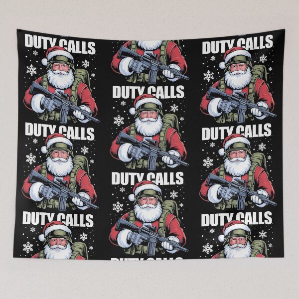 Item preview, Santa, Duty Calls designed and sold by PlanetMarker.