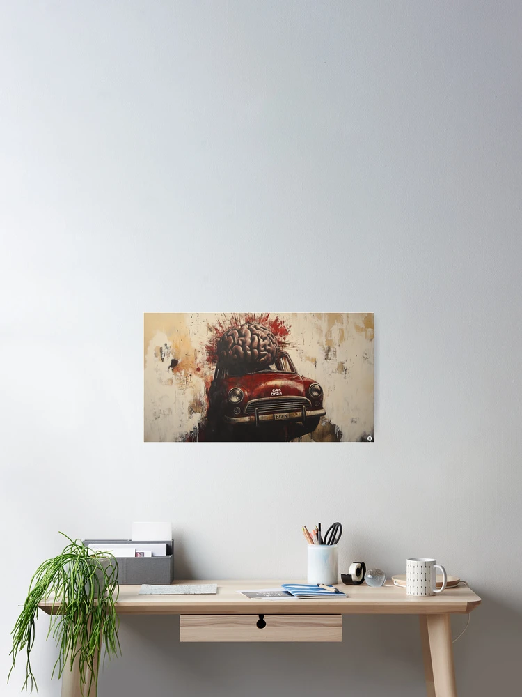 Thumbnail 2 of 3, Poster, CarBrain designed and sold by RicoInStudios.