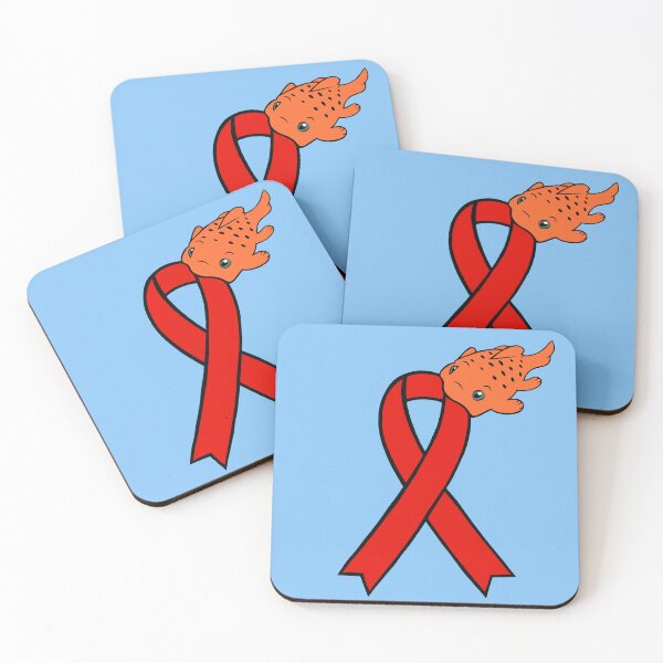 Item preview, Pudgy Fish Awareness Ribbon (Red) designed and sold by CaitlynConnor.