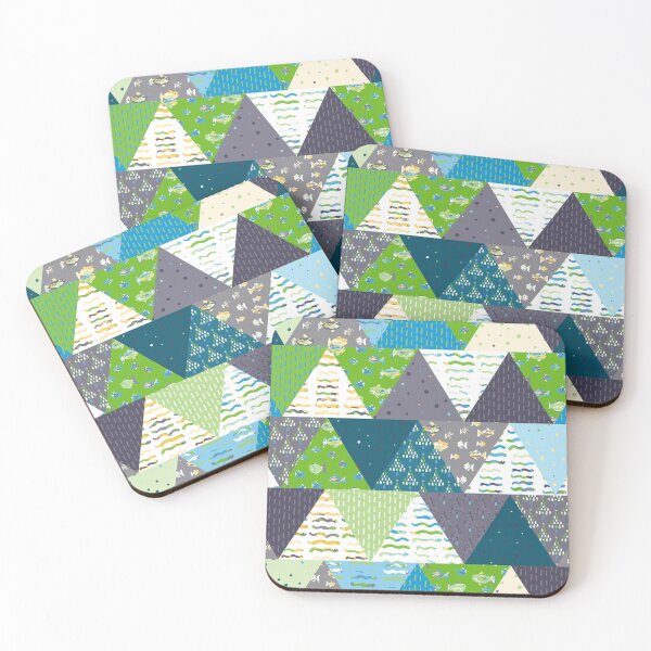 Item preview, Triangle patchwork quilt  designed and sold by FrancesPoff.