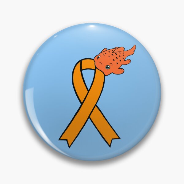 Item preview, Pudgy Fish Awareness Ribbon (Orange) designed and sold by CaitlynConnor.