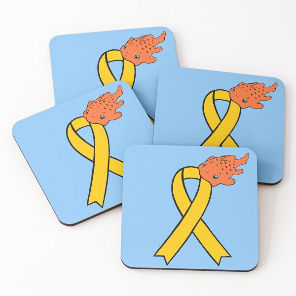 Item preview, Pudgy Fish Awareness Ribbon (Yellow) designed and sold by CaitlynConnor.