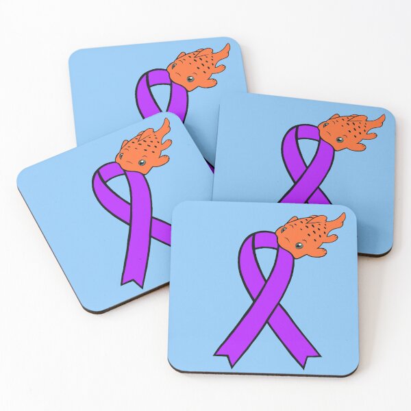 Item preview, Pudgy Fish Awareness Ribbon (Purple) designed and sold by CaitlynConnor.
