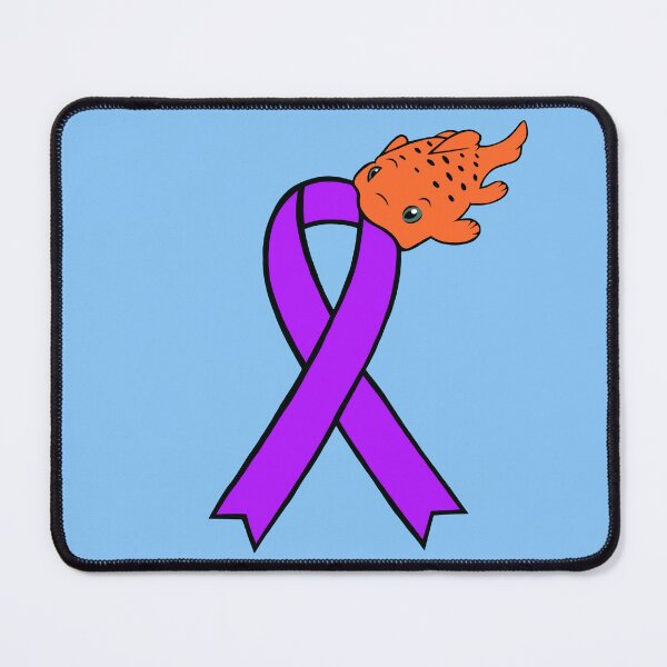 Item preview, Pudgy Fish Awareness Ribbon (Purple) designed and sold by CaitlynConnor.