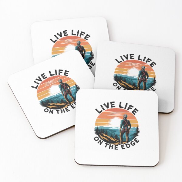 Item preview, Live Life On The Edge - Hiking Design designed and sold by Peter Stawicki.