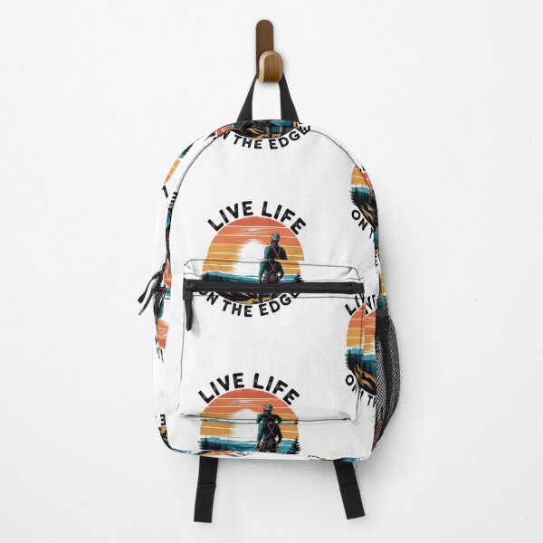 Item preview, Live Life On The Edge - Hiking Design designed and sold by Peter Stawicki.