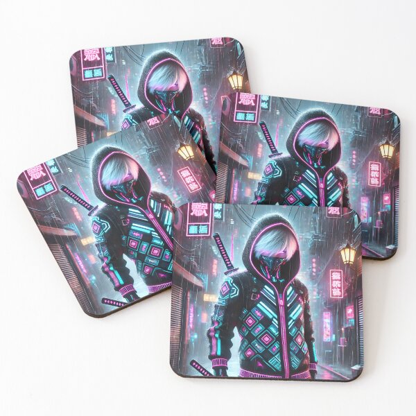 Item preview, Neon Cyberpunk Samurai Aesthetic designed and sold by Animeture.