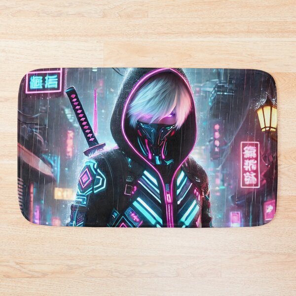 Item preview, Neon Cyberpunk Samurai Aesthetic designed and sold by Animeture.
