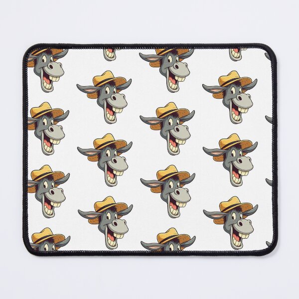 Item preview, Funny Cartoon Donkey in Farmer Hat designed and sold by UrbanPopDesigns.