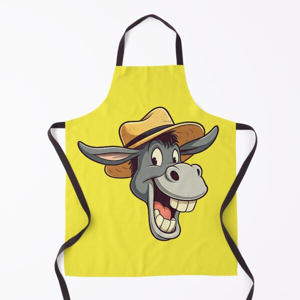 Item preview, Funny Cartoon Donkey in Farmer Hat designed and sold by UrbanPopDesigns.