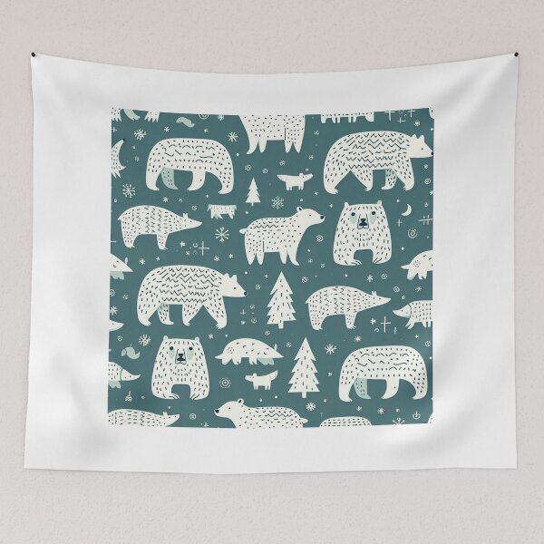 Item preview, Minimalist Polar Bear Design designed and sold by CeammiShop.