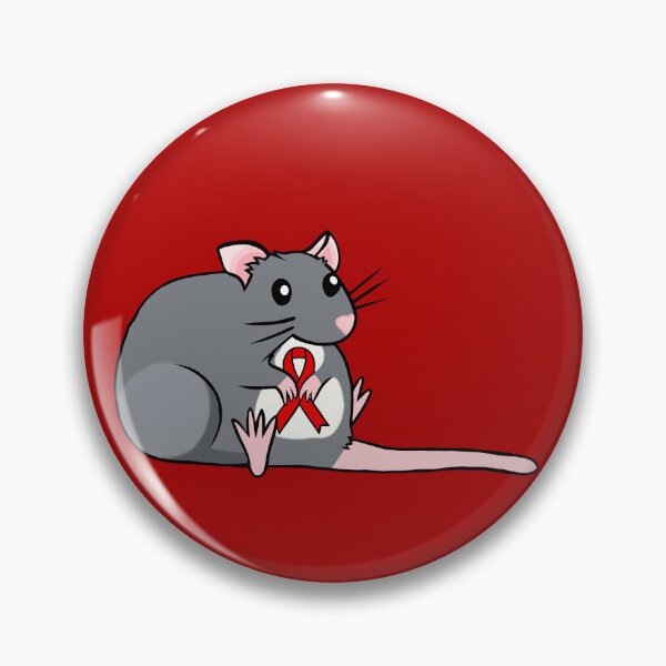 Item preview, Chubby Rat Awareness Ribbon (Red) designed and sold by CaitlynConnor.