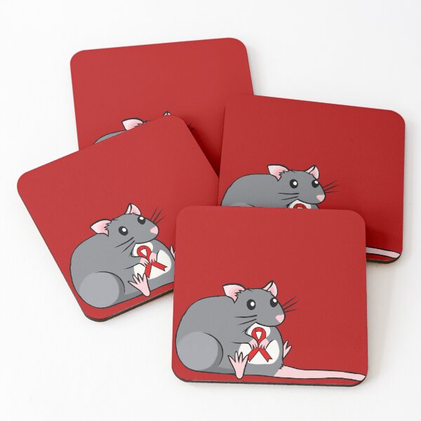 Item preview, Chubby Rat Awareness Ribbon (Red) designed and sold by CaitlynConnor.